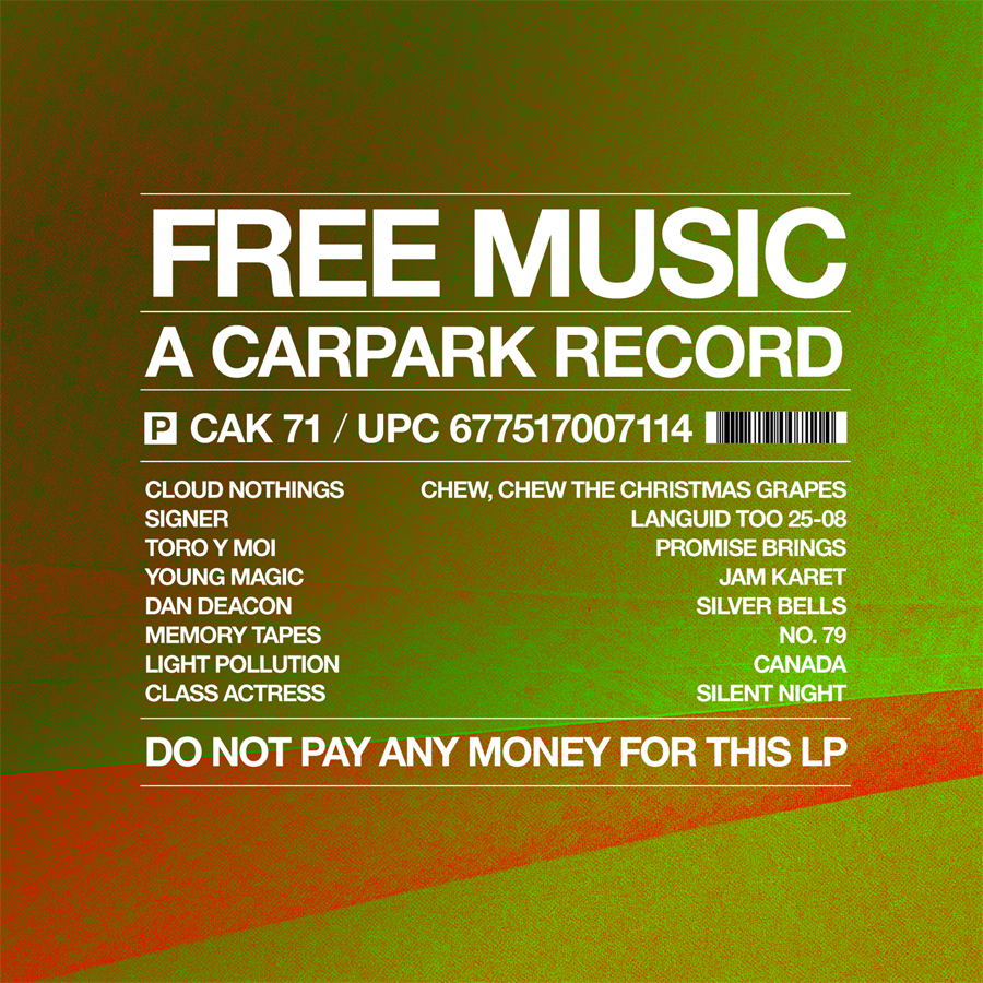 Free Music - A Carpark Record (cover)